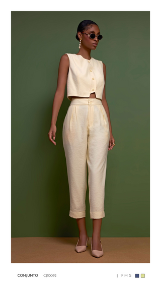 Brazilian Strass Pants and Vest Set