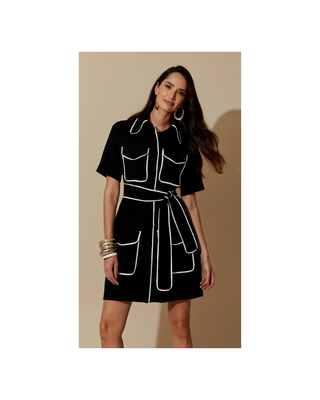 Eduarta Dress – Short Length with Polo Collar