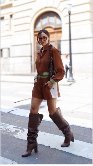 Bomber Jacket and Shorts Set