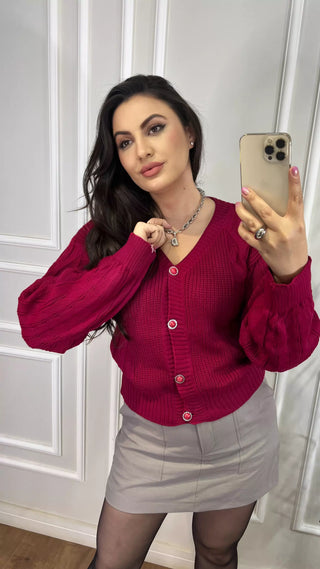 Fang Knit Cardigan with Exclusive Buttons