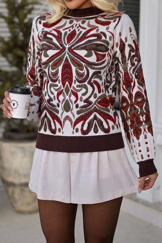 Embroidered Knit Sweater – Fall Edition